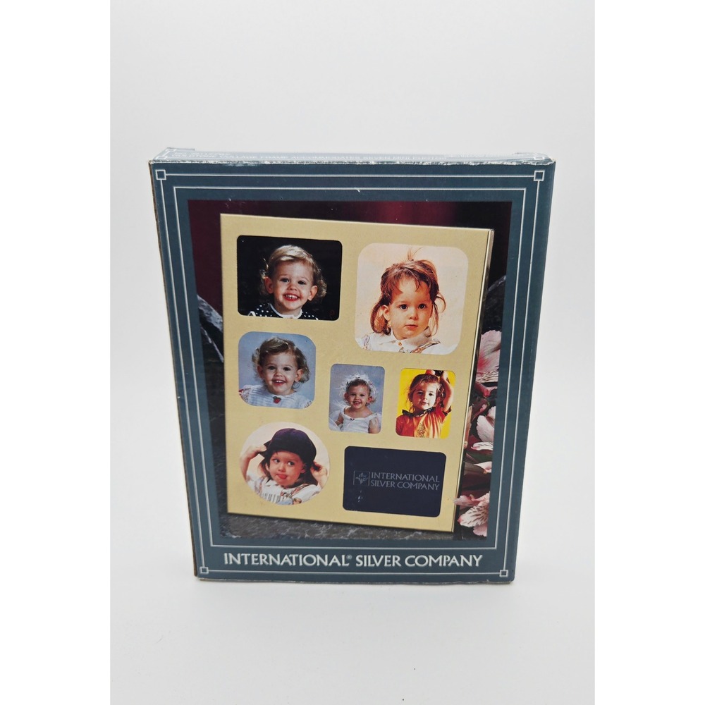 International Silver Company Goldtone Collage Frame 7 Mini Photo 88117767 NIB